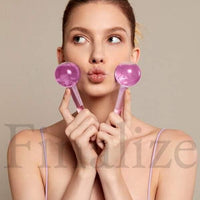 2pcs Crystal Ice Ball for Facials